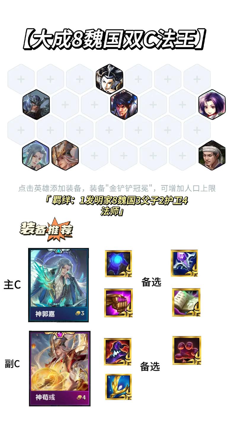 三国猛将羁绊金铲铲?三国猛将羁绊装备?