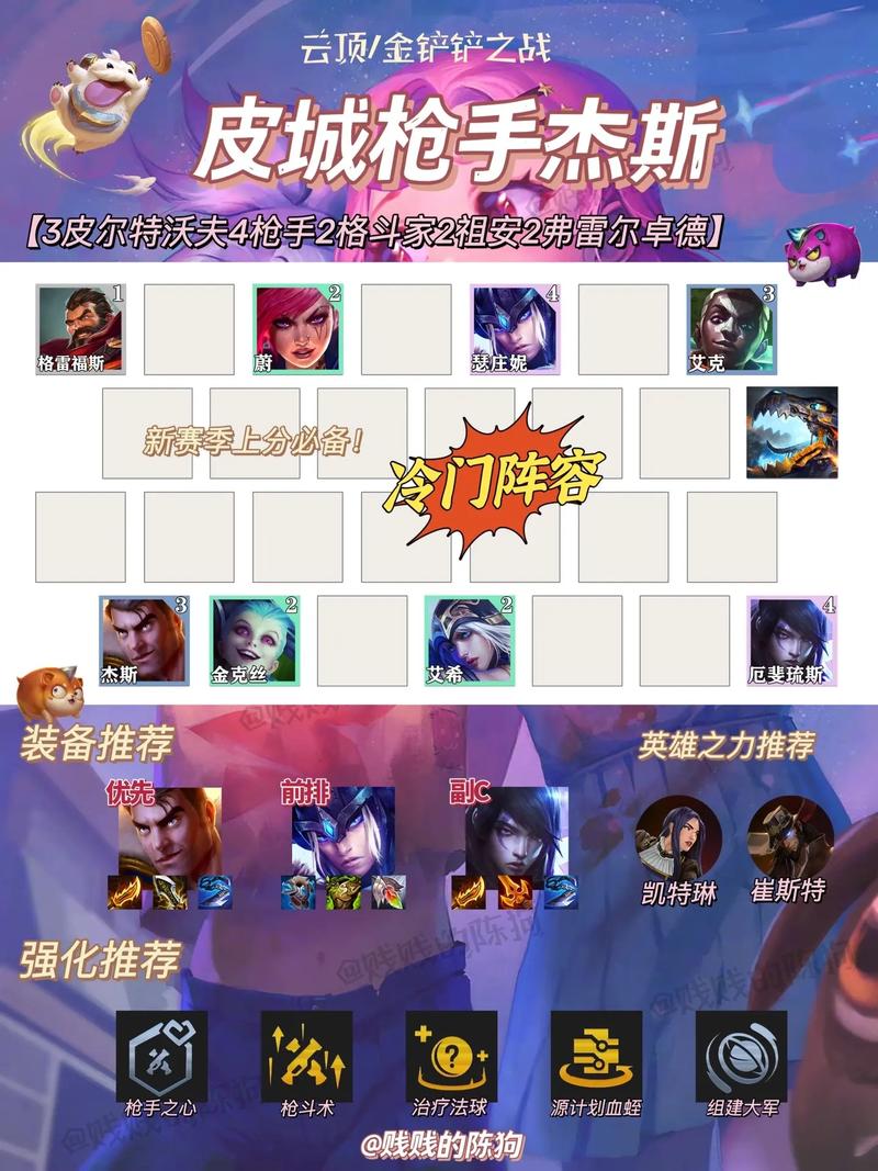 金铲铲杰斯海克斯，金铲铲斗士海克斯