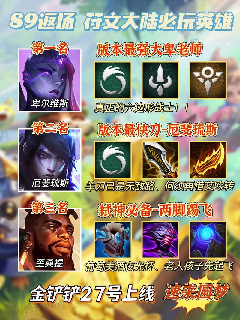 金铲铲之战s9司令羁绊，s1金铲铲之战？