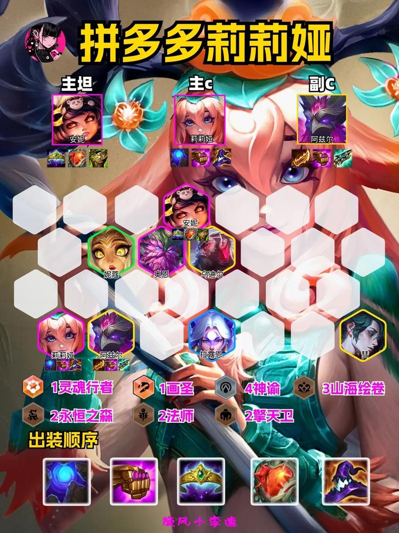 上分阵容金铲莉莉娅，金铲铲艾瑞莉娅装备
