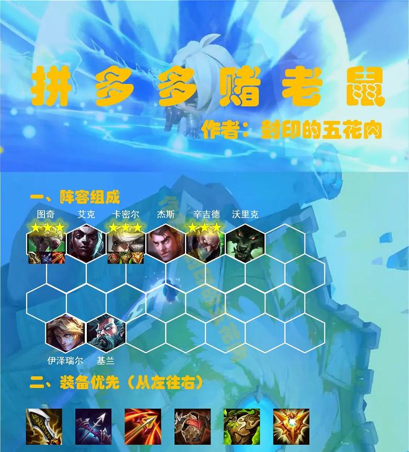 金铲铲上分阵容老鼠，金铲铲电耗子装备