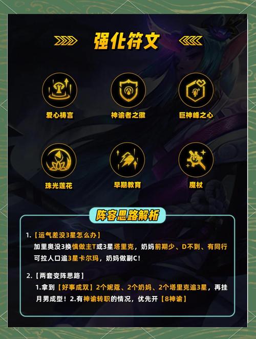 金铲铲符s9羁绊,金铲铲羁绊详情