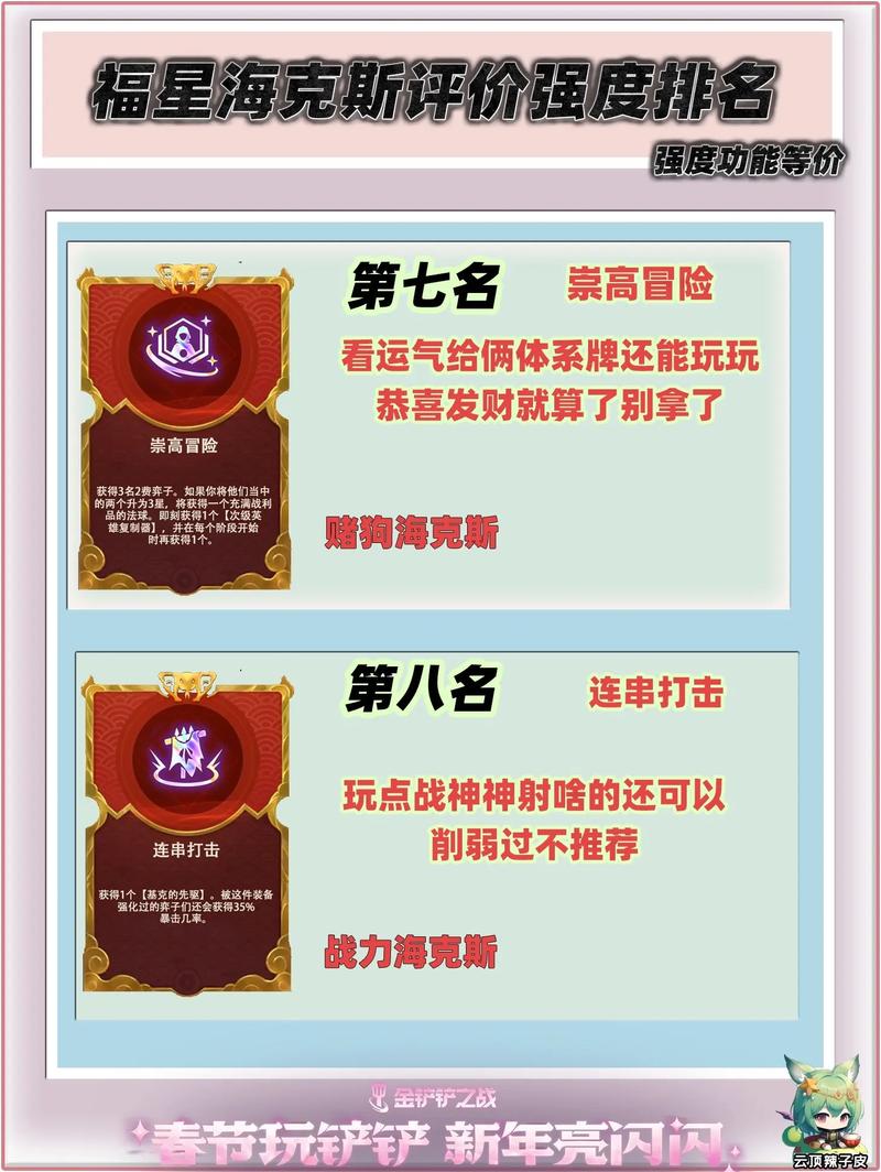 金铲铲海克斯金色海克斯？金铲铲4海克斯阵容搭配？