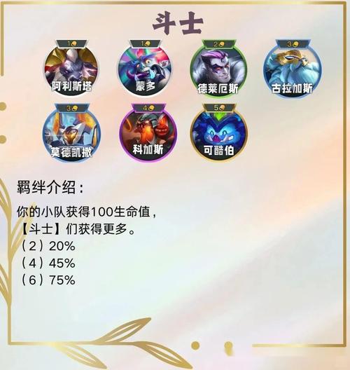 金铲铲怎么开出羁绊效果，金铲铲各种羁绊效果